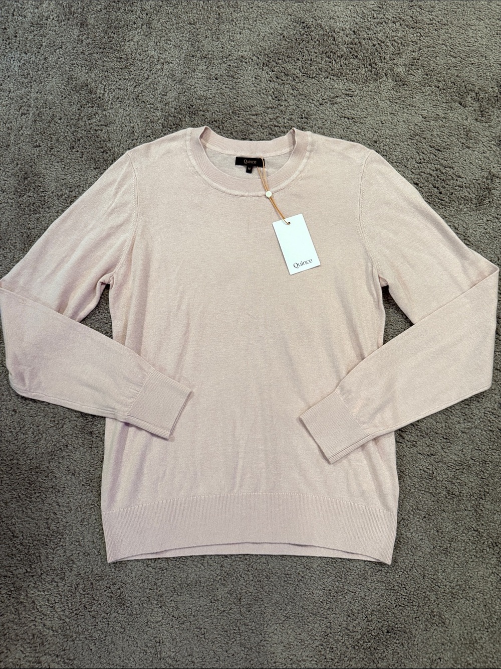 Quince Women's Crewneck Sweater - Light Blush